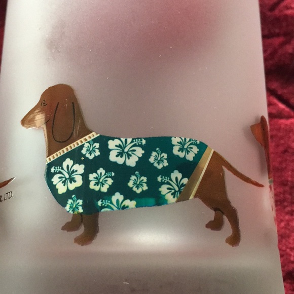 🎉🎉HP🎉🎉- CULVER LDT dachshund 12oz glasses. Set of 2 - Picture 5 of 5